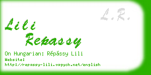 lili repassy business card